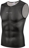Przewalski Men’s Sleeveless Cycling Undershirt Quick Dry Bike Base Layer Vests Breathable Bicycle Jerseys Biking Tank Tops