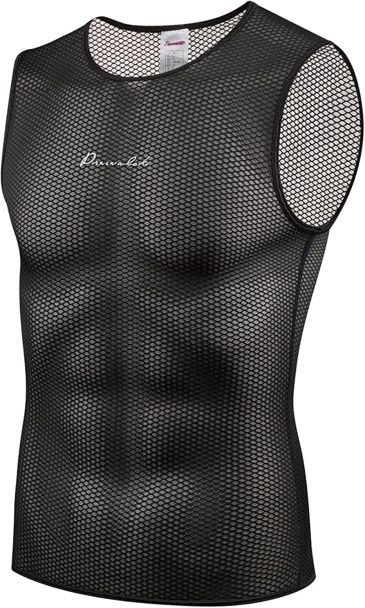 Przewalski Men’s Sleeveless Cycling Undershirt Quick Dry Bike Base Layer Vests Breathable Bicycle Jerseys Biking Tank Tops