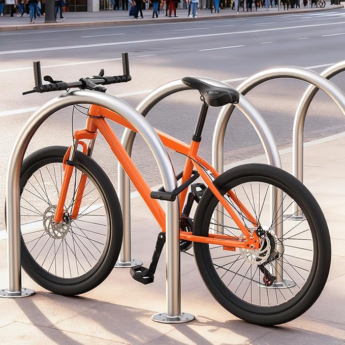 Sportneer Bike Lock: 18mm Heavy Duty Anti Theft Bike U Lock – Shackle Bicycle U-Locks with 3 Keys & Sturdy Mounting Bracket for Road, Mountain, Electric & Folding Bikes, Size 8.58'' x 4.85''