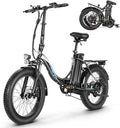 Vivi MT20UL Portable Electric Bike 20" x3.0 Fat Tire Foldable E-Bike with 48V 499.2WH Detachable Battery, 1000W Peak Power, Up to 50 Miles Capacity, 7-Speed, 21.7MPH, SGS UL2849 Certified