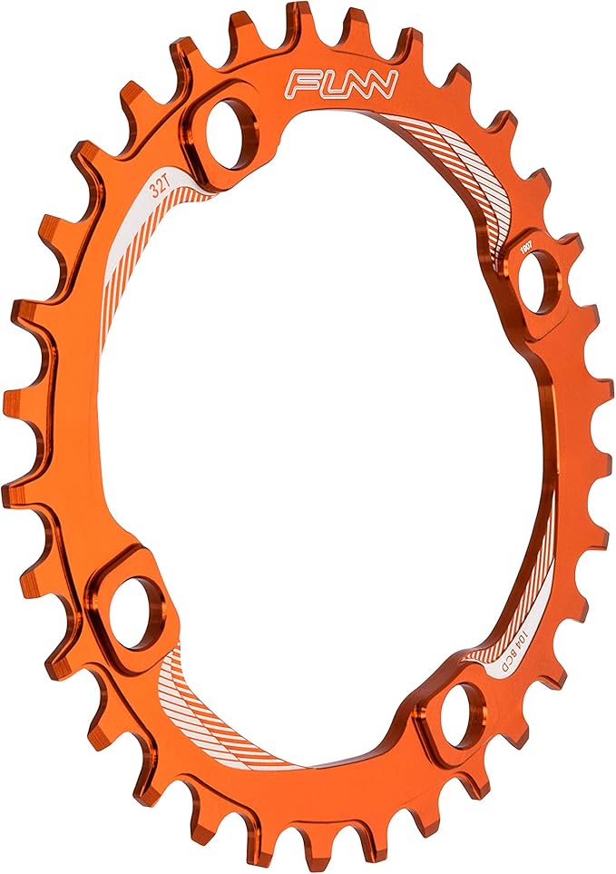 Funn Solo Narrow Wide Chainring for 9 10 11 12 Speed Chain, Fits 104mm BCD Interface Crankset, Single Speed Bike Chain Ring for MTB, BMX Bike, Gravel Bike and Road Bike