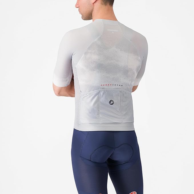 CASTELLI Men’s Climber’s A/C Jersey, Quarter Length Sleeve, Full Zip, Road Cycling & Gravel Biking Jersey with UV Protection