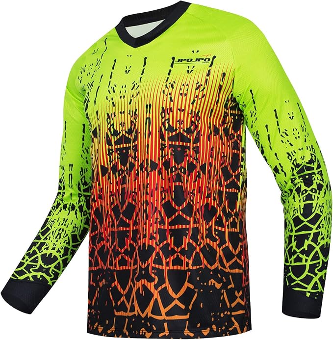 PSPORT Men's Motocross Jersey Long Sleeve Motocross Shirt Men Mountain Dirt Bike Jersey Downhill Riding Racing Clothing Tops