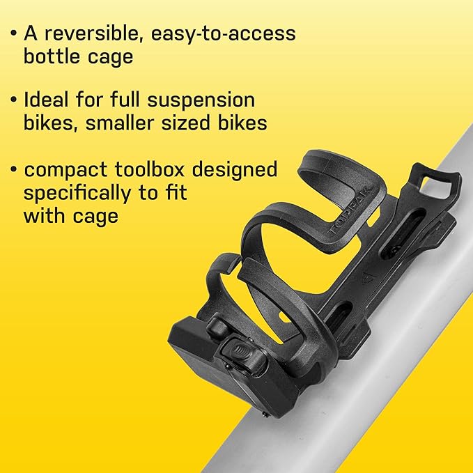 Topeak DualSide Cage Pro with Optional Toolbox