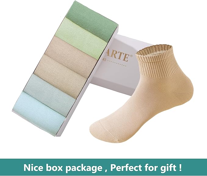 MAGIARTE Womens Mini Crew Ankle Socks Athletic Casual Cotton Socks for Women