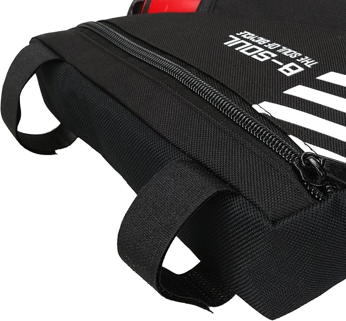 CoverON CoreLife Bike Bag with Water Bottle Holder, Sport Cycling Frame Storage Bag Bicycle Pouch Triangle Saddle Strap-On Cup Handlebar Accessories Pack for Road Mountain - Black