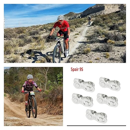 Master Link for Bicycle Chain |Reusable Link Connector |Half Link Bike Chain |Road Bike Chain Repair for 9 Speed Bikes |5 Set Pack