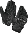 IRON JIA'S Motorcycle Gloves for Men and Women, Summer Touchscreen Riding Gloves with Carbon Fiber Protection for Road Racing, Dirt Bike, BMX, ATV L