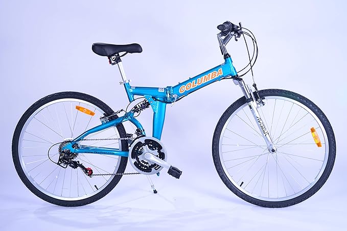 Columba 26 Inch Alloy Folding Bike w.18 Speed & Double Suspension