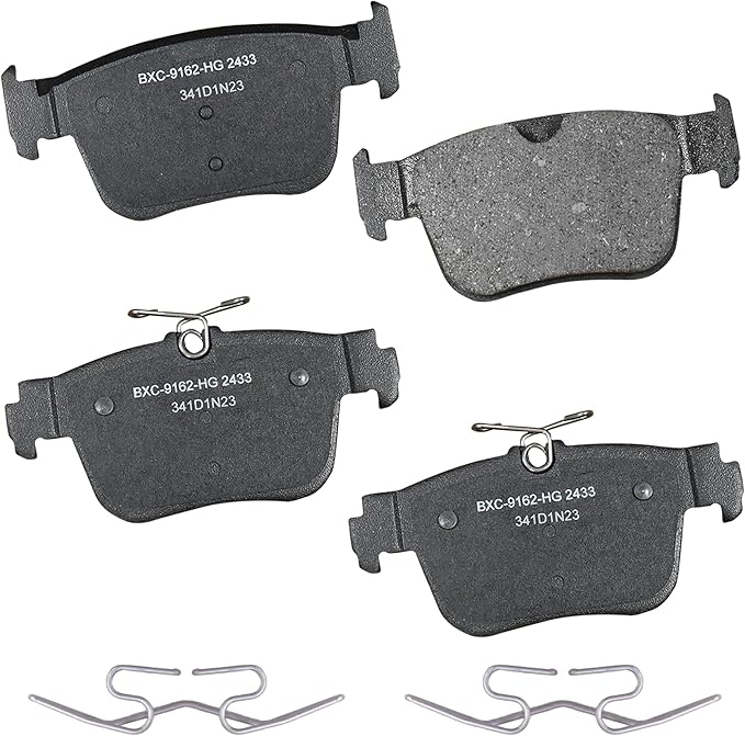 Bendix Premium SBC2433 Ceramic Rear Brake Pads for Audi S3 2024-2022, Volkswagen Golf R 2024-2022, GTI 2024-2023