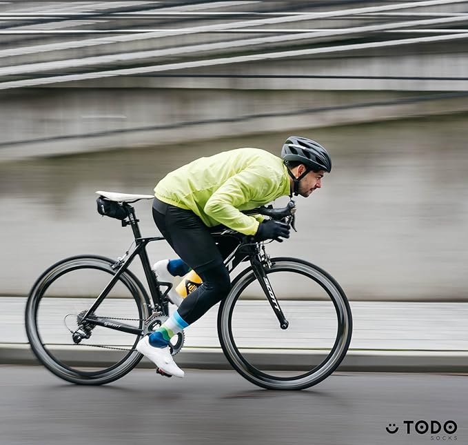 TODO PRO Cycling Socks - Breathable Bike Socks for Men and Women