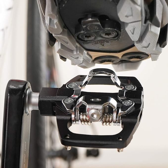 Venzo Multi-Use Compatible with Shimano SPD Mountain Bike Bicycle Sealed Clipless Pedals - Dual Platform Multi-Purpose - Great for Touring, Road, Trekking Bikes - Size: 85 x 80 mm = 3.3 x 3.1 inch