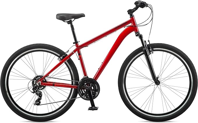 Schwinn Network 3.5 Hybrid Bike, 700c Mens and Womens Bike, 21-Speed Hybrid Bicycle, Aluminum Frame, Suspension Seat, Alloy Linear Pull Brakes, Adult Bicycle