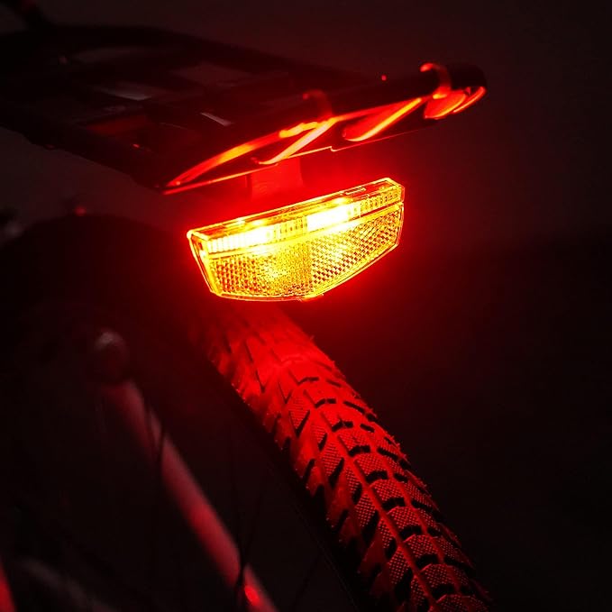 BV Bike Lights for Night Riding LED Bike Tail Light - Bicycle Light Battery-Powered/Rechargeable - Rear Bike Light Weather Resistant - Visible Up to 1500ft Bicycle Tail Light LED Bike Light