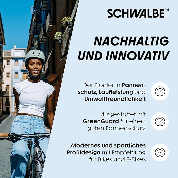 Schwalbe Marathon Wired Tyre with Greenguard Reflex