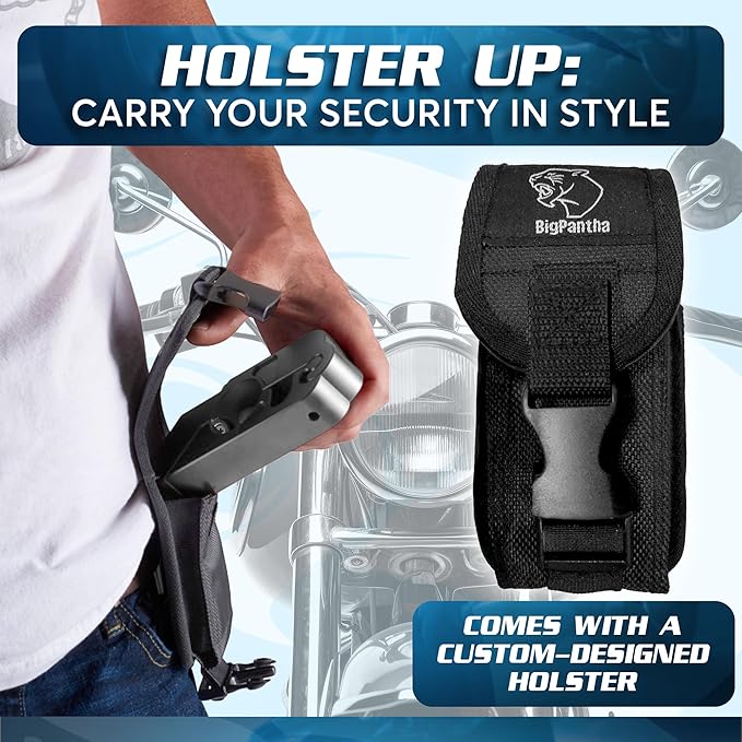 Motorcycle Grip Lock - Heavy Duty Brake/Handlebar/Throttle Security for Bikes, Scooters, Mopeds, or ATVs in Under 5 Seconds - Anti-Theft Device With Free Holster (Silver)