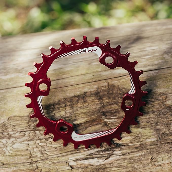 Funn Solo Narrow Wide Chainring for 9 10 11 12 Speed Chain, Fits Asymmetric 96mm BCD Interface Crankset, Single Speed Bike Chain Ring for MTB, BMX Bike, Gravel Bike and Road Bike