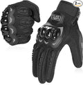 COFIT Motorcycle Gloves Breathable, Touchscreen Motorbike Gloves Anti-Slip with Good Grip Hard Knuckles Protection for Men Women Motocross, BMX ATV MTB Cycling, Road Racing - Black XXXL