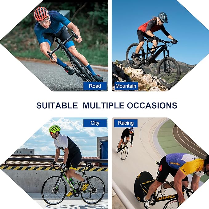 Men Bike Jersey Short Sleeve Road Cycling Shirts Biking Tops Moisture Wicking