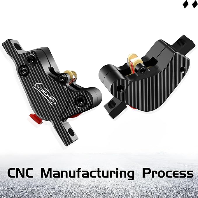 LD-200 2-Pistons Hydraulic Disc Brake Set for ebike,2-PIN Power-Off Electric Bike Hydraulic Brake kit，Hydraulic Brake Kits with mounting Tools and Screws