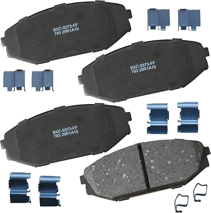 Bendix Premium SBC793 Ceramic Front Brake Pads for Acura MDX 2002-2001, Honda Odyssey 2004-1999
