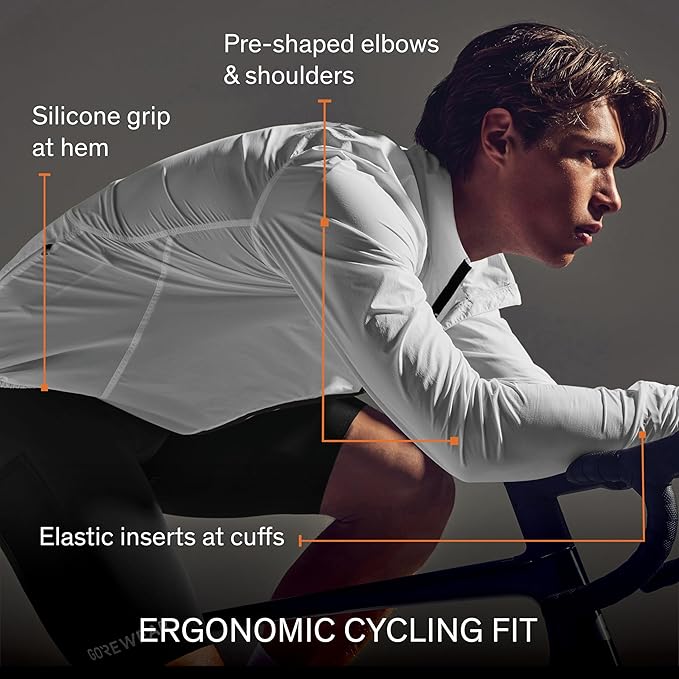 GOREWEAR Spinshift Men’s Cycling Windbreaker Jacket | Lightweight, Packable, Water-Repellent Bike Jacket for Men