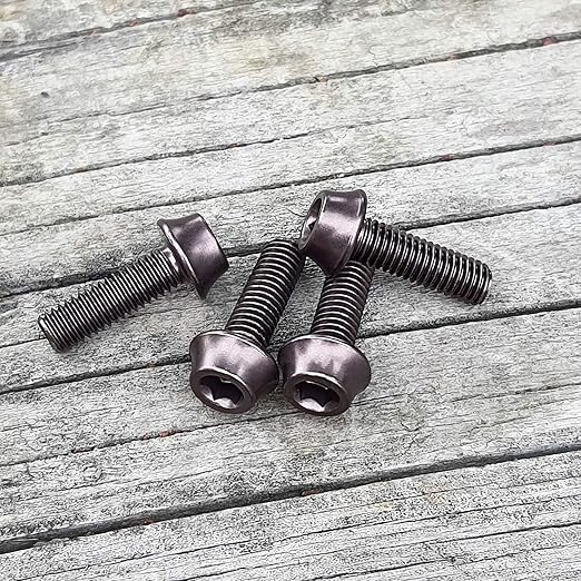 ONIPAX Aluminum Water Bottle Cage Bolts M5 x 16mm Pack of 4 pcs (Grey)