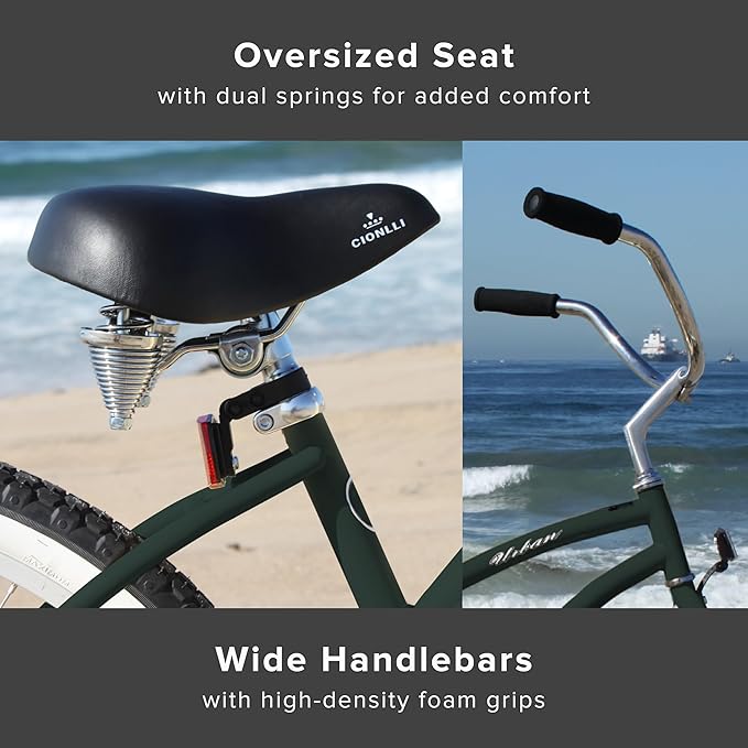sixthreezero Urban Lady Beach Cruiser Bike, Women's 3 Speed Hybrid Bicycle