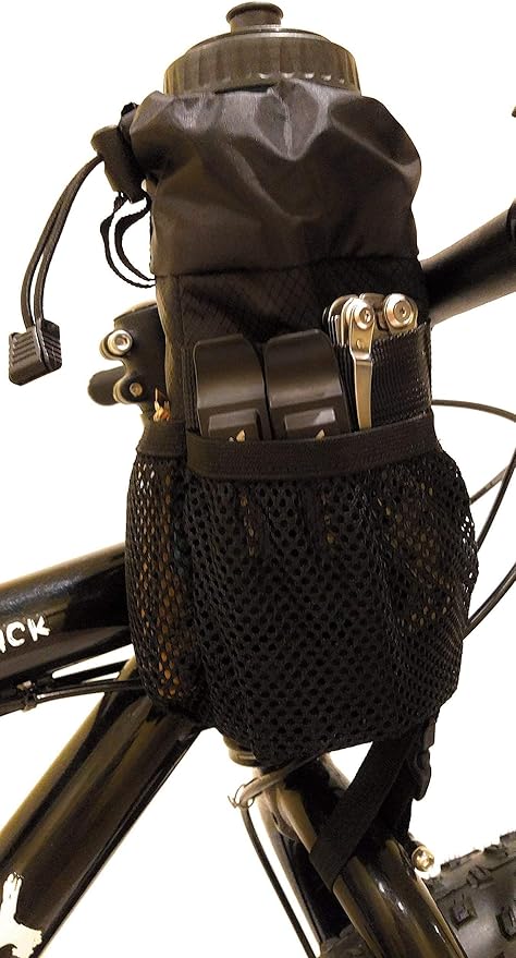 Bike Stem Bag | Bikepacking Food Snack Water Bottle Storage | Bicycle Touring Commuting Insulated Pouch