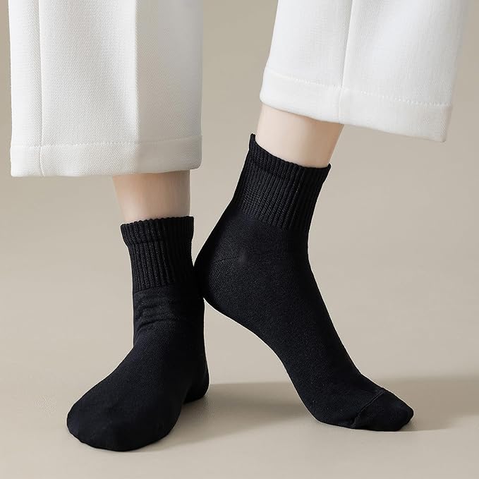 MAGIARTE Womens Mini Crew Ankle Socks Athletic Casual Cotton Socks for Women