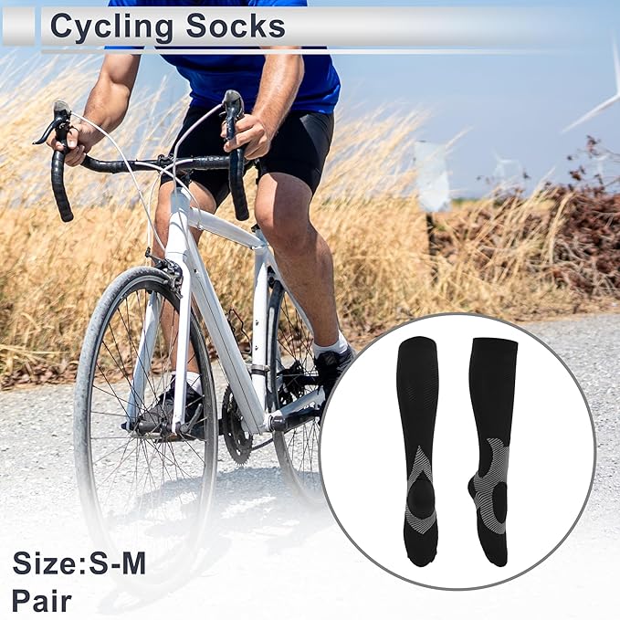Cycling Socks Breathable Sweat-Absorbent Anti-Friction Outdoor Bike Socks Neutral and Universal 1 Pair