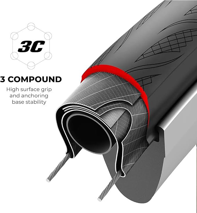 Vittoria Rubino Pro IV Graphene 2.0 - Performance Rennrad Reifen - Tubeless Ready - Faltbare Fahrradreifen