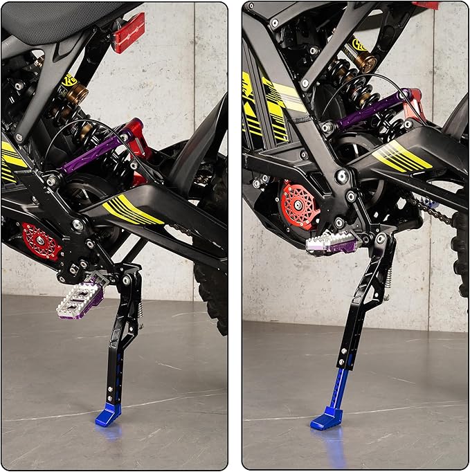 Kickstand for Surron,Adjustable Height Dirt Bike Kickstand CNC Aluminum Upgrades for Sur Ron Light Bee Talaria Sting,Blue