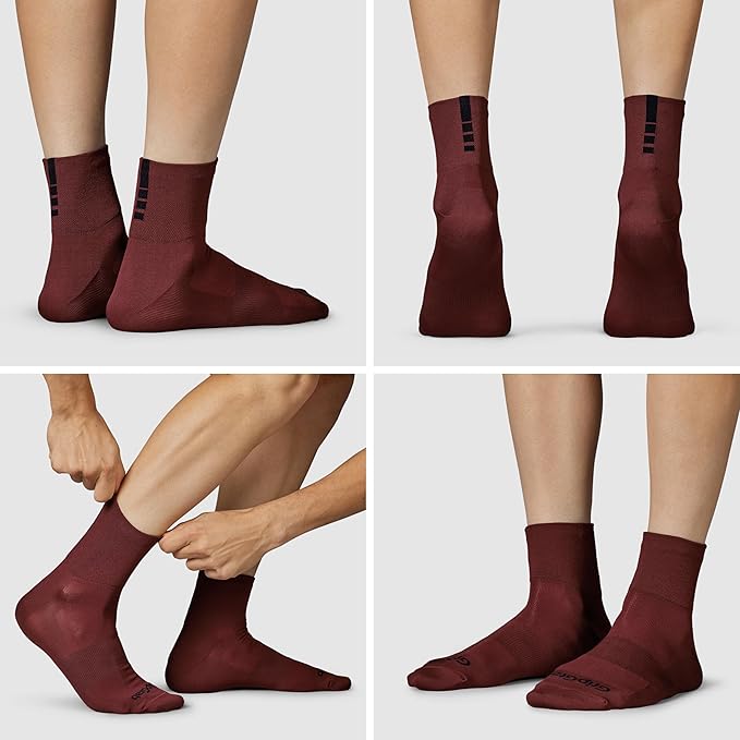 GripGrab Lightweight SL Performance Summer Cycling Socks Eyecatching 2 Lengths Road Mountain Gravel Bike Indoor Biking