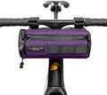 ALMSTHRE Compact Bar Bag – Sterling Violet | Hard-Shell Bike Handlebar Bag with Waterproof Zipper & Adjustable Straps | Lightweight Bicycle Handlebar Bag, Compatible with Road, Gravel & MTB Bikes