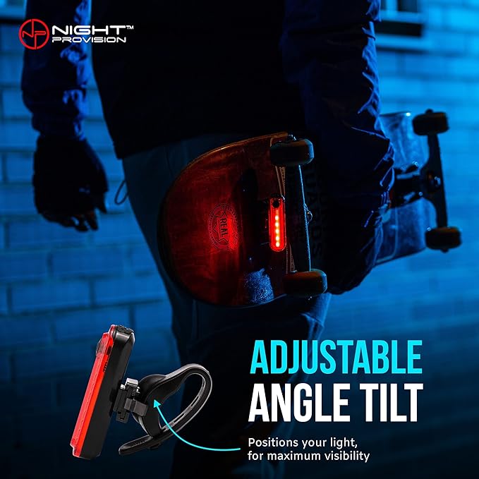 Bike Tail Light 2 Pack - Easy Bicycle Rear Light Installation - USB C Rechargeable Bike Lights for Night Riding - 18 Hour Max - Bicycle Brake Safety - 4 Modes LED (Luces para Bicicleta)