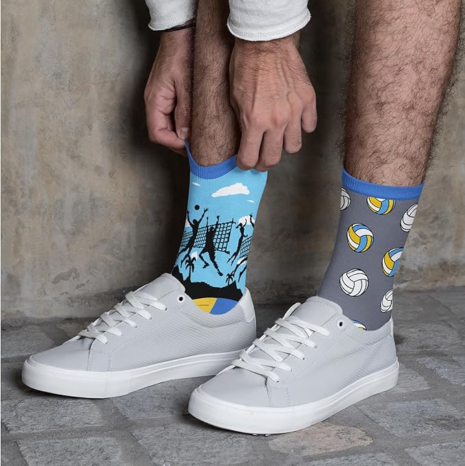 FOURSTUFF Ski, Cycling, Basketball, Golf, Pickleball, Softball, Volleyball, Wrestling, Soccer - Sports Socks for Women Men