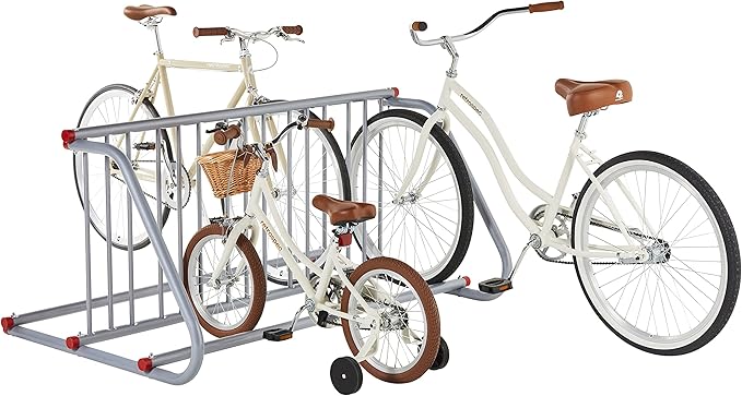 Retrospec Commercial Grid Bike Rack - Single & Double Sided - Bicycle Storage Stand for Garages, Stores, Schools & Universities Power Coated Steel | for Garages, for Stores, for Schools, for Universities