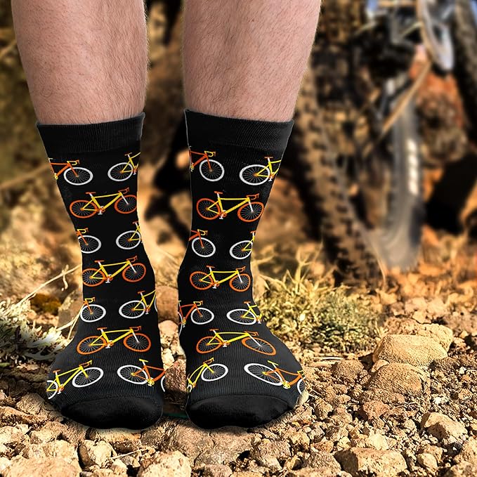 Cycling Socks - Gifts for Cyclists, Mountain Bike Accessories, Bike Socks and Funny Biker Gifts for Men