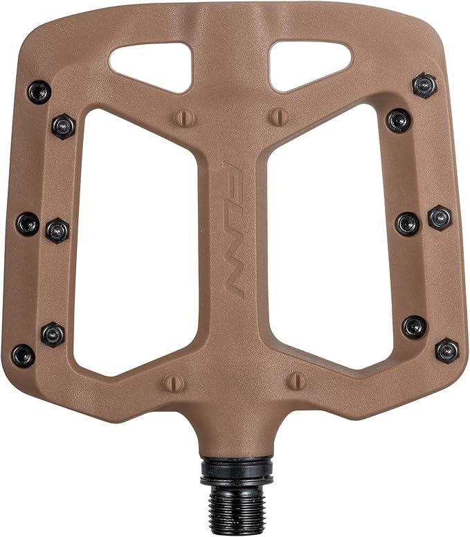 Funn Taipan Glass Fiber Reinforced Thermoplastic Bike Pedals with 9/16-inch CrMo Axles and Shin-Friendly Pins for MTB/BMX/Urban/Gravel Riding