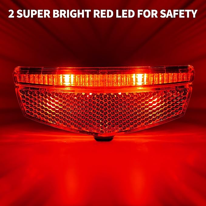 BV Bike Lights for Night Riding LED Bike Tail Light - Bicycle Light Battery-Powered/Rechargeable - Rear Bike Light Weather Resistant - Visible Up to 1500ft Bicycle Tail Light LED Bike Light