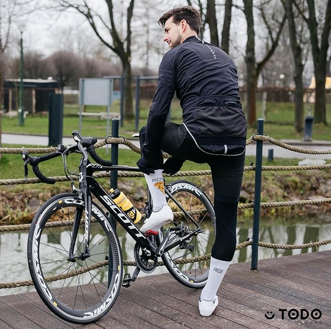 TODO PRO Cycling Socks - Breathable Bike Socks for Men and Women