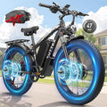 Peak 8000W 58V Max Output Dual Motor Ebike 40-47MPH Electric Bike for Adults 36AH Battery 105 Miles Range 24 Inch Fat Tire Electric Bicycles for Snow Off-Road Commuter Mountain E-Bike