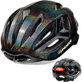LUMDEER Adult Bike Helmet for Men and Women-Magnetic Taillight, Magnetic Clasps, Lightweight Shockproof, CPSC Safety Certified for Aerodynamic Road Cycling, Mountain Biking & Cyclocross Helmet