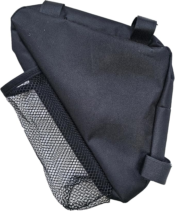 traderplus Bicycle Triangle Frame Bag with Water Bottle Holder, Top Tube Storage Front Pouch Road Mountain Bike Accessories