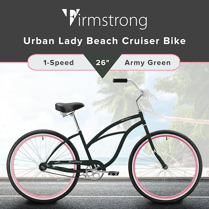 sixthreezero Urban Lady Beach Cruiser Bike, Women's 3 Speed Hybrid Bicycle