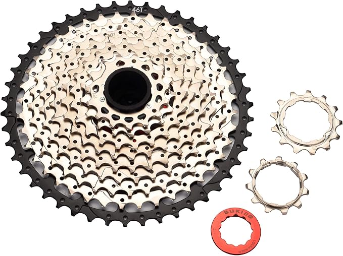 CYSKY 8/9/10/11/12-Speed Cassette 11-25T/28T/32T/34T/36T/40T/42T/46T/50T/52T Bike Sprocket Freewheel Compatible with Shimano, Sram HG Hub, Fit for Mountain Bike, Road Bike, MTB Cassette