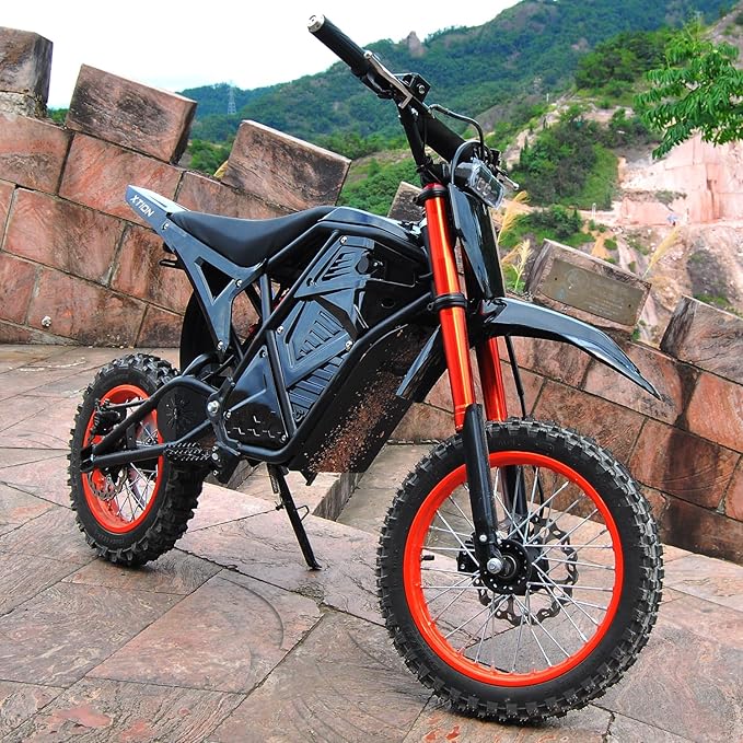 Electric Dirt Bike 3000W for Adults/Teens, 220Nm High-Torque Brushless Motor, 45° Slope Climbing, 38 MPH Off-Road Motorcycle with 48V 21Ah Removable Battery & Hydraulic Brakes