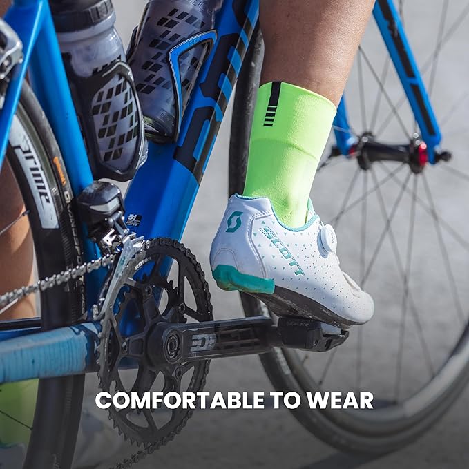GripGrab Lightweight SL Performance Summer Cycling Socks Eyecatching 2 Lengths Road Mountain Gravel Bike Indoor Biking