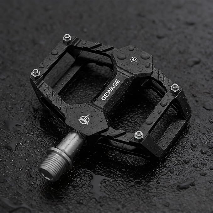 Mountain Road Bike Pedals -Bicycle Flat Pedals Aluminum 9/16" Sealed Bearing- Lightweight Platform for Road Mountain BMX MTB Bike Children's Bicycle